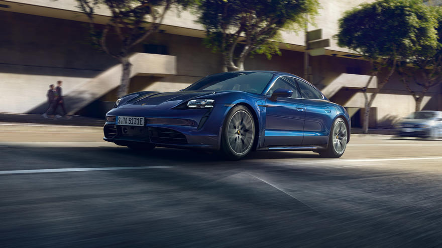 New Porsche Mission E Cross Turismo blue Color - Upcoming 2020 SUV in Australia