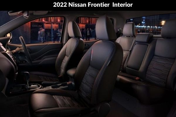 2022 Nissan Frontier Interior dashboard seats Space Cargo