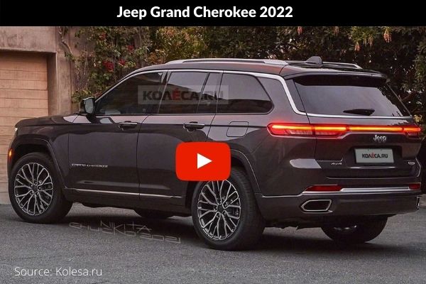 jeep grand cherokee 2022 tail lights on side view photo video
