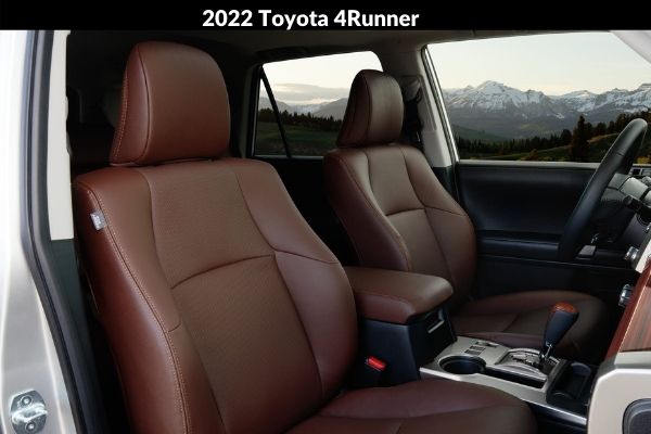 2022 Toyota 4runner inside view interior dashboard